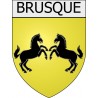brusque 12 ville Stickers blason autocollant adhésif