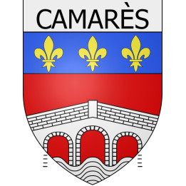 camarès ville Stickers blason autocollant adhésif
