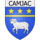camjac coat of arms Escales adhesive sticker