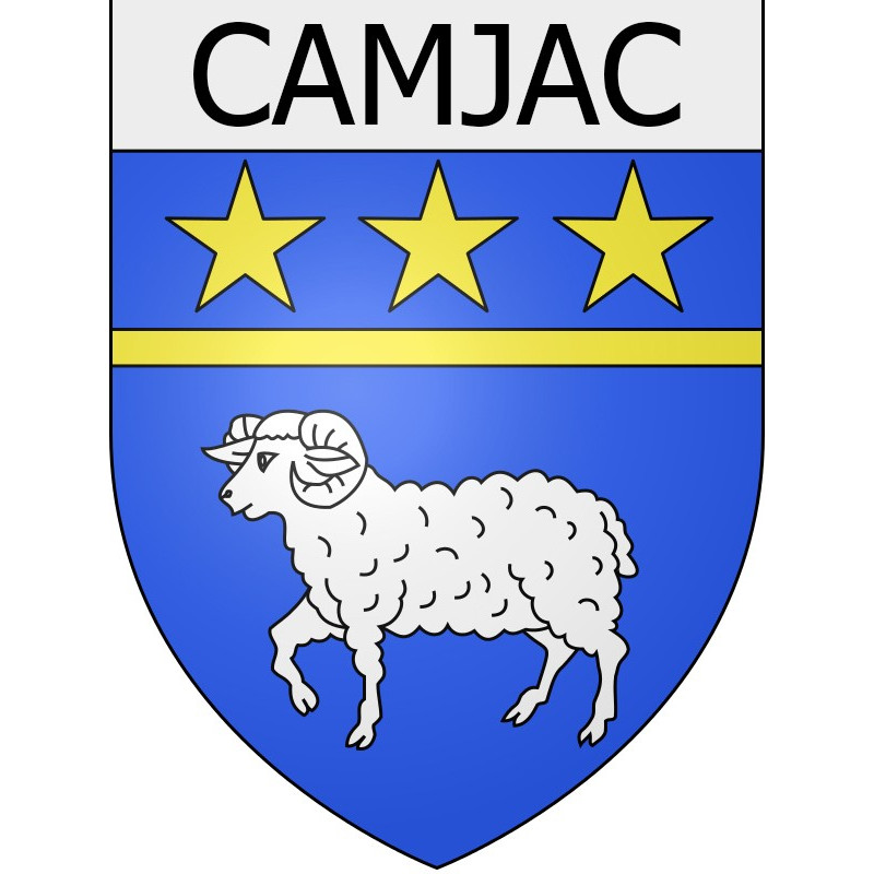 camjac coat of arms Escales adhesive sticker