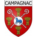 Campagnac 12 ville Stickers blason autocollant adhésif