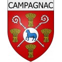Stickers coat of arms Campagnac adhesive sticker