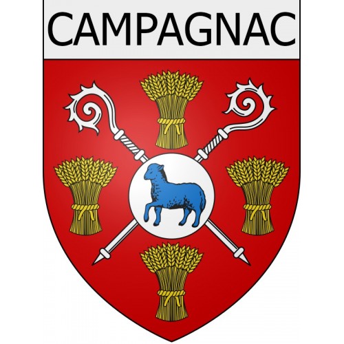Campagnac Sticker wappen, gelsenkirchen, augsburg, klebender aufkleber