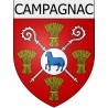 Stickers coat of arms Campagnac adhesive sticker