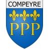 compeyre 12 ville Stickers blason autocollant adhésif