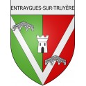 entraygues-sur-truyère 12 ville Stickers blason autocollant adhésif