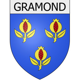 gramond 12 ville Stickers blason autocollant adhésif