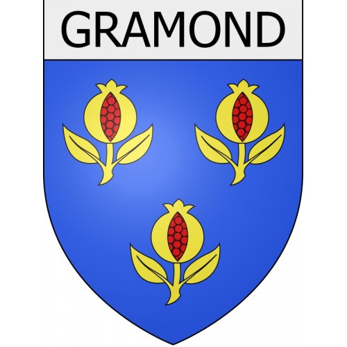 gramond 12 ville Stickers blason autocollant adhésif