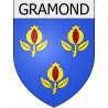 gramond 12 ville Stickers blason autocollant adhésif