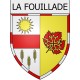 la-fouillade 12 ville Stickers blason autocollant adhésif