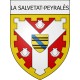 la-salvetat-peyralès 12 ville Stickers blason autocollant adhésif