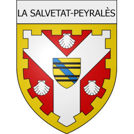 la-salvetat-peyralès 12 ville Stickers blason autocollant adhésif