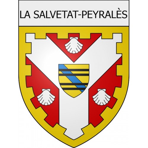 Pegatinas escudo de armas de Escales adhesivo de la etiqueta engomada