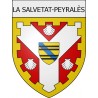 la-salvetat-peyralès 12 ville Stickers blason autocollant adhésif