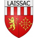 laissac 12 ville Stickers blason autocollant adhésif