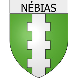 Nébias 11 ville Stickers blason autocollant adhésif