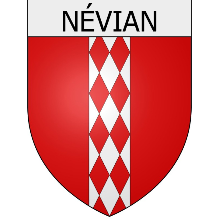 Névian 11 ville Stickers blason autocollant adhésif
