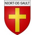 Niort-de-Sault 11 ville Stickers blason autocollant adhésif