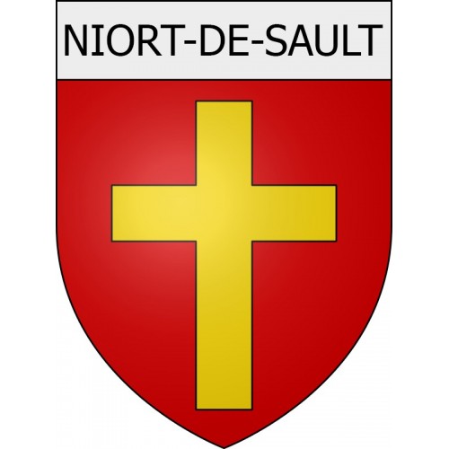 Niort-de-Sault 11 ville Stickers blason autocollant adhésif