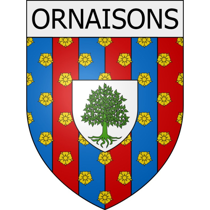 Pegatinas escudo de armas de Escales adhesivo de la etiqueta engomada