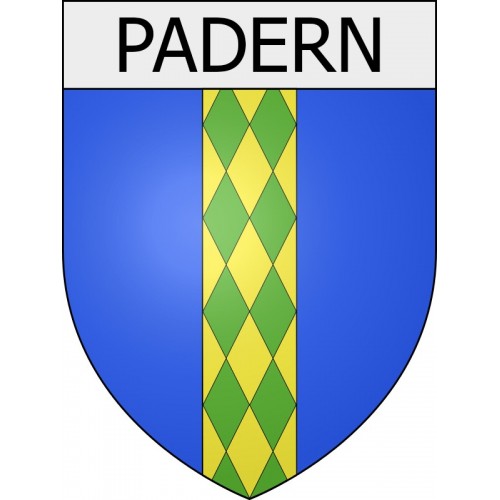 Padern 11 ville Stickers blason autocollant adhésif