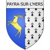Payra-sur-l'Hers 11 ville Stickers blason autocollant adhésif