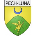 Pech-Luna 11 ville Stickers blason autocollant adhésif
