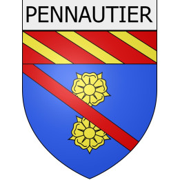 Pennautier 11 ville Stickers blason autocollant adhésif