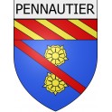 Pennautier 11 ville Stickers blason autocollant adhésif