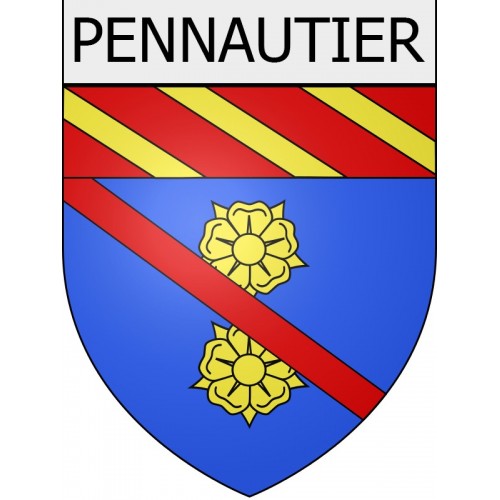 Pegatinas escudo de armas de Escales adhesivo de la etiqueta engomada