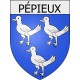 Pépieux 11 ville Stickers blason autocollant adhésif