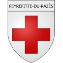 Peyrefitte-du-Razès coat of arms Mouthoumet adhesive sticker