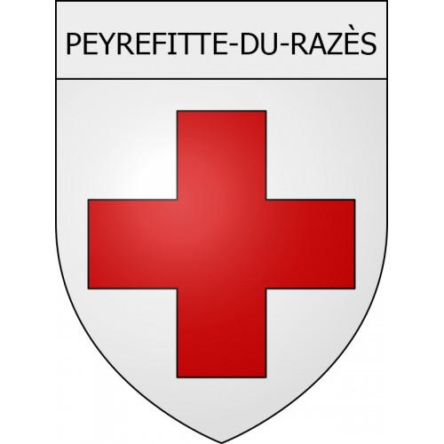 Peyrefitte-du-Razès coat of arms Mouthoumet adhesive sticker
