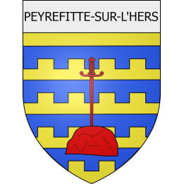 Peyrefitte-sur-l'Hers 11 ville Stickers blason autocollant adhésif