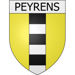 Peyrens 11 ville Stickers blason autocollant adhésif