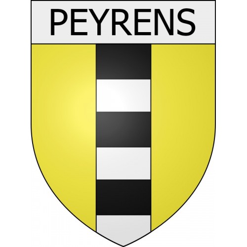 Peyrens 11 ville Stickers blason autocollant adhésif