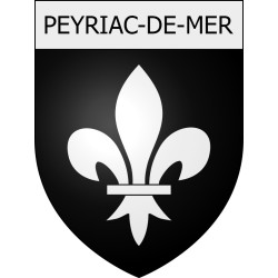 Pegatinas escudo de armas de Mouthoumet adhesivo de la etiqueta engomada