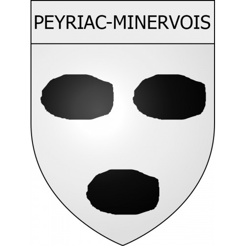 Pegatinas escudo de armas de Mouthoumet adhesivo de la etiqueta engomada