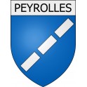 Peyrolles 11 ville Stickers blason autocollant adhésif