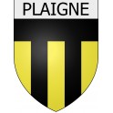 Plaigne 11 ville Stickers blason autocollant adhésif