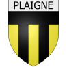 Plaigne 11 ville Stickers blason autocollant adhésif