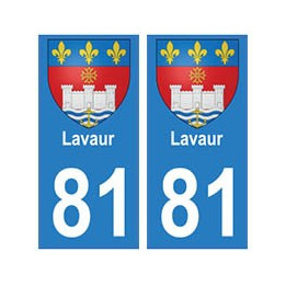 81 Lavaur blason autocollant plaque stickers ville