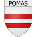 Pomas 11 ville Stickers blason autocollant adhésif
