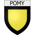 Pomy 11 ville Stickers blason autocollant adhésif