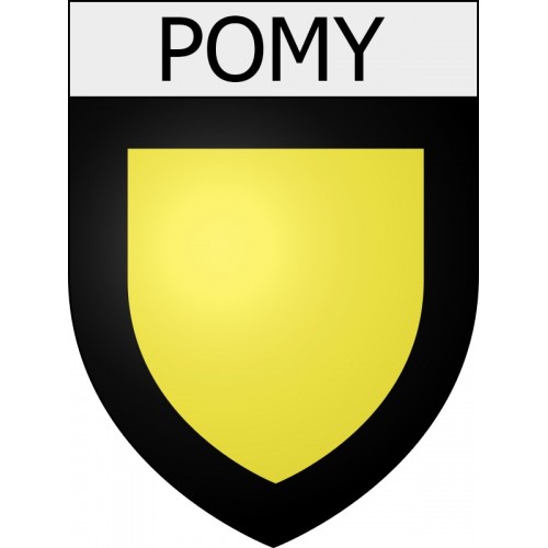 Pomy 11 ville Stickers blason autocollant adhésif