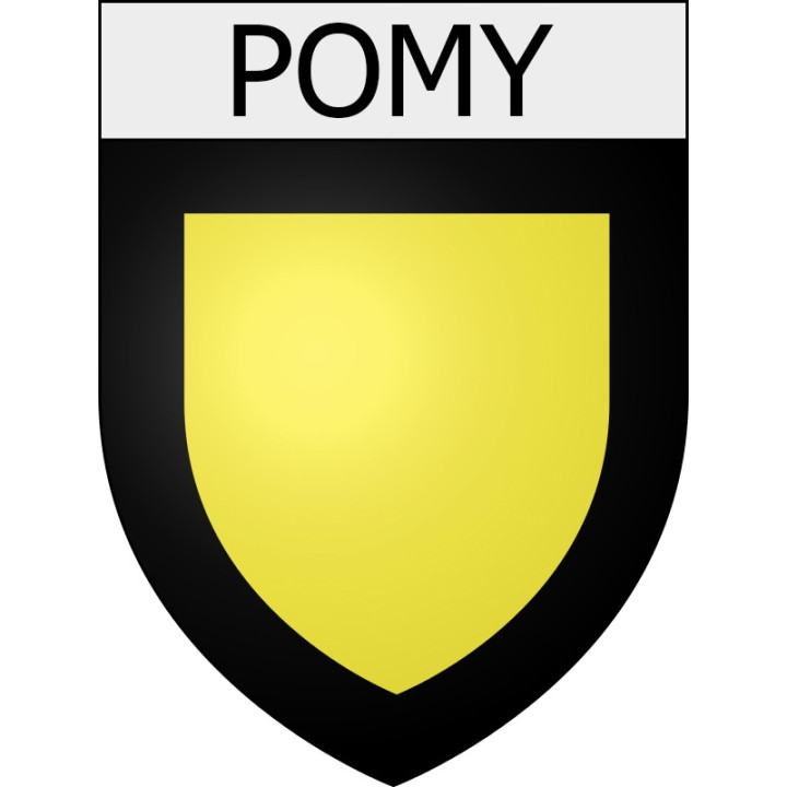 Pomy 11 ville Stickers blason autocollant adhésif