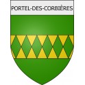 Portel-des-Corbières coat of arms Mouthoumet adhesive sticker