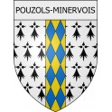 Pouzols-Minervois 11 ville Stickers blason autocollant adhésif