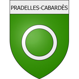 Pradelles-Cabardès 11 ville Stickers blason autocollant adhésif