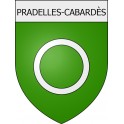 Pradelles-Cabardès 11 ville Stickers blason autocollant adhésif